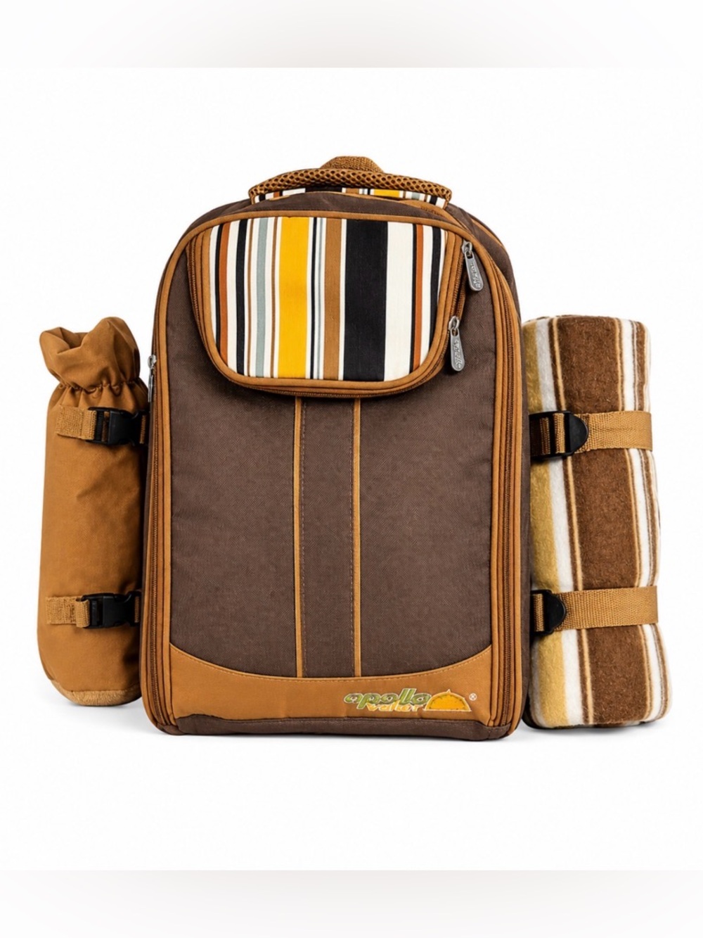 NEW Apollo Walker Picnic Backpack Set Blanket Wine Glasses Plates Camping Beach